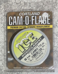 Cortland Camo Ice Fishing Line 6 LB