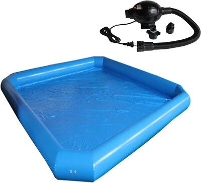 Piscina inflable 23x23x1,8 pies para agua caminar/rodar bolas y sopladores de 110 V verano Foto 1 de 4
