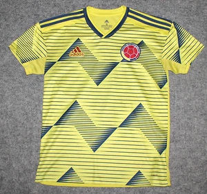 ADIDAS SOCCER WOMEN’S COLOMBIA NATIONAL TEAM 2019 Futbol Home Yellow sz S Jersey - Picture 1 of 7