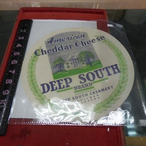 Vintage Deep South Milk Creamery Cheese Box Emblem Cullman Alabama Rare - Picture 1 of 6
