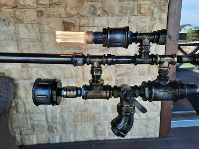 Lámpara de techo para cocina iluminación steampunk luz industrial Foto 1 de 4