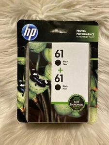 HP ORIG MFG 61 TWIN PACK BLACK INK CARTRIDGES - Bild 1 von 1