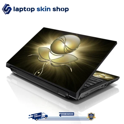 Laptop Skin Sticker Decal Cover for Notebook Apple Acer Yellow Abstract 13-16 in - Image 1 of 4