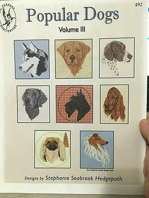POPULAR DOGS Volume III Cross Stitch Chart Husky Retriever collie terrier setter - Image 1 of 4