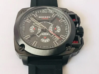 RELOJ DIESEL HOMBRE BAMF CRONÓGRAFO NEGRO SILICONA DZ7356 PRECIO DE VENTA SUGERIDO POR EL FABRICANTE 350 USD Foto 1 de 4