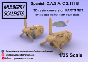 1/35 CASA C 2.111 CONVERSION SET FOR BORDER MODELS HEINKEL He111 H - Imagen 1 de 6