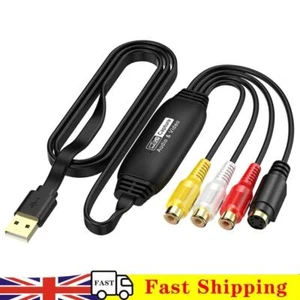USB Video Capture Card VHS TV DVD VCR VHS To Digital Converter(Female connector) - Afbeelding 1 van 8