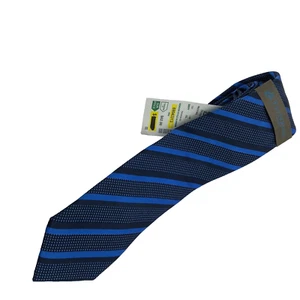 Tattersall Herrenkrawatte blau gestreift Seide 60 x 3,00 - Bild 1 von 6