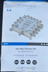 Sat Multischalter 5-8 Teilnehmer F-Stecker  STS - Bild 1 von 1