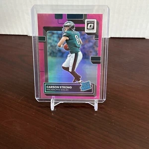 Carson Strong 2022 Panini Donruss Optic Pink Prizm Rated Rookie RC #211 - Picture 1 of 2