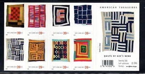 EE. UU. 2006 Sc #4089-98 39¢ Edredones de Gee's Bend - Paquete de 20 MNH - Imagen 1 de 2