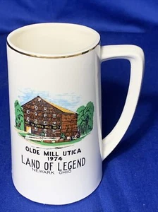 Taza de recuerdos Newark, Ohio molino antiguo Utica 1974 Land of Legend - Imagen 1 de 1