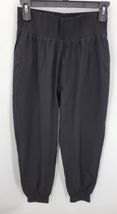 Halara Jogger Pants Womens Small Petite Black Pull On Wide Waistband Baggy Y2K - Picture 1 of 8