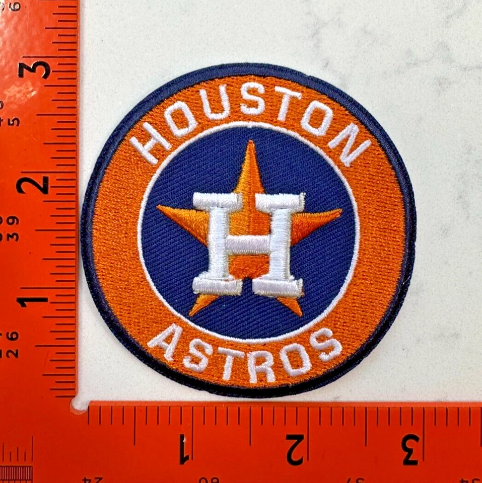 Emblema bordado com logotipo de passar/costurar Houston Astros - Imagem 1 de 1