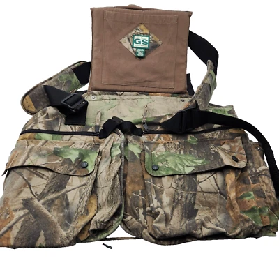 Turkey Vest Realtree Camo hunting Cushion Pockets S/M/L/XL Adj Gander Mountain - Image 1 of 4
