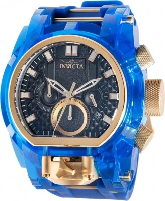 Reloj Invicta 46476 Para Hombre 52mm Bolt Zeus Magnum Anatomic Doble Movimiento Cronógrafo Azul Foto 1 de 4
