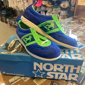 Rare 1970s Deadstock North Star Skateboarder Sneakers Bata Shoes New Old Stock - Picture 1 of 13