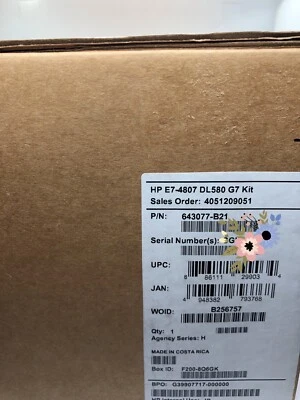 HP Intel Xeon E7-4807 1.86 GHz Six Core (643077-B21) Processor *Retail Complete* - Image 1 of 3