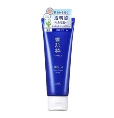 [KOSE SEKKISUI] White Washing Cream Moisturizing Facial Foam Cleanser 120g NEW