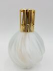 Lampe Berger Satin/ Frosted Swirl Ribbed Glass Fragrance Oil Lamp