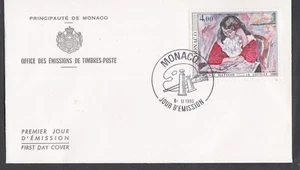 MONACO 1980 WOMAN READING ART PAINTING BY MATISSE + CACHET - Picture 1 of 1