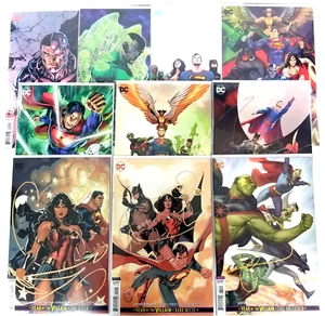 Justice League Comic Book Lot of 10 Variants DC Comics 2018, Batman Superman, NM - Picture 1 of 11
