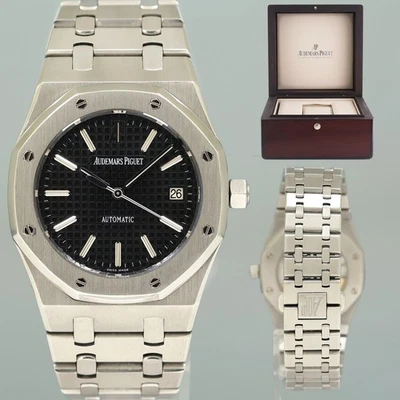 MINT Audemars Piguet Royal Oak Black 39mm Steel 15300ST Date Watch Box - Image 1 of 4
