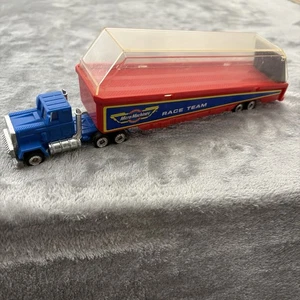 MICRO MACHINES RACE TEAM Big Rig Hauler Autotrasportatore SEMI Camion COMPLETO '88 10" - Foto 1 di 7