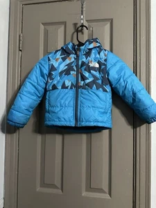The North Face Toddler Reversible Hooded Puffer Jacket Size 3 T Preowned - Picture 1 of 14