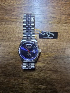 West End Watch Co 6868.10.3226R Classic XL 41mm Blue Dial Watch  - Picture 1 of 11