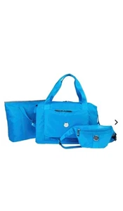 Joy CleanBoss Expandable Pop Tote with Belt Bag & New Cooler Bag - Bright Blue - Picture 1 of 2