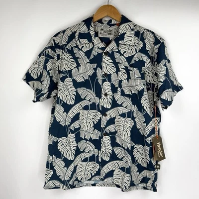 Howler Brothers Shirt Mens Medium Monoloha Shirt Hawaiian Blue NWT - Image 1 of 4