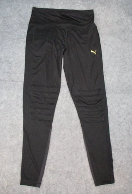 Puma Leggings Mujer XL Negro Acanalado Ropa Activa Panel Malla Atlético Foto 1 de 4