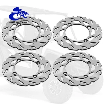 Rotores de disco de freno delanteros traseros para Yamaha Viking 700 VI 14-23 Wolverine R-Spec 700 Foto 1 de 4