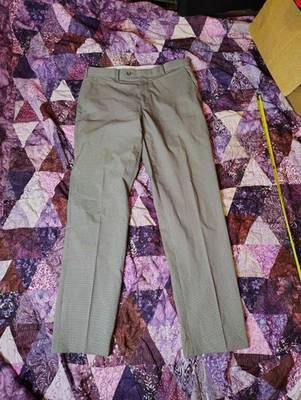 Pantalones de vestir vintage Ralph Lauren para hombre 32x32 gris patrón a cuadros Foto 1 de 4