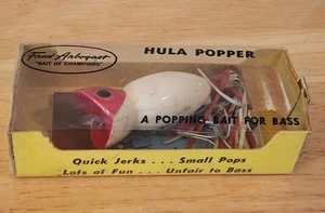 Hula Popper Fred Arbogast vintage en caja original. 750R. Papeleo incluido. - Imagen 1 de 5