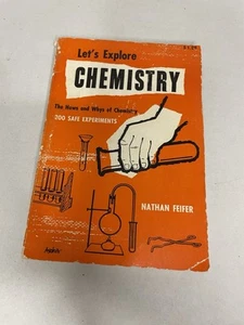 Let's Explore CHEMISTRY, Nathan Feifer, Revised Edition, RARE PB 1958 Kids Book - Picture 1 of 11