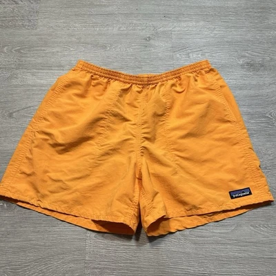 Patagonia Baggies Shorts Mens Medium Lined Mesh Liner Pockets Orange  *READ* - Image 1 of 4