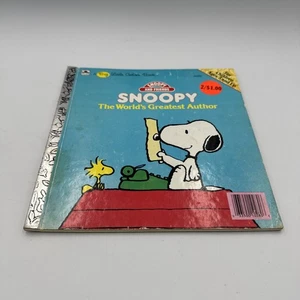 Snoopy The World's Greatest Author (a Big Little Golden Book)1988 10280 - Picture 1 of 2