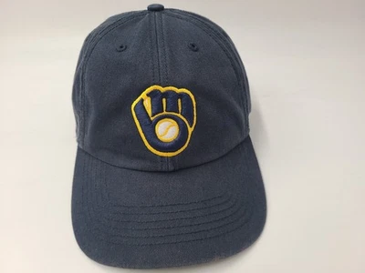 Milwaukee Brewers 47 Brand Franchise Fitted M Hat Cap Cotton MLB Baseball Blue - Image 1 of 4