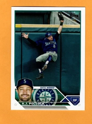 2023 Topps Baseball #454 - A.J. Pollock - UNLIMITED SHIPPING FOR $4.00 - Image 1 of 2