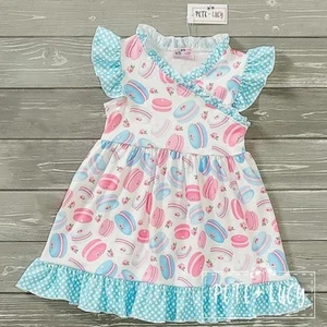 Vestido de Fiesta PETE + LUCY Macarrón Galleta Postre Talla 2T NUEVO - Imagen 1 de 7