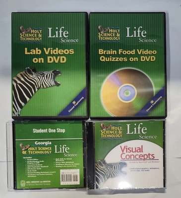 Holt Science & Technology / LIFE SCIENCE Lab DVDs + Student One-Stop CD-R - Image 1 of 4