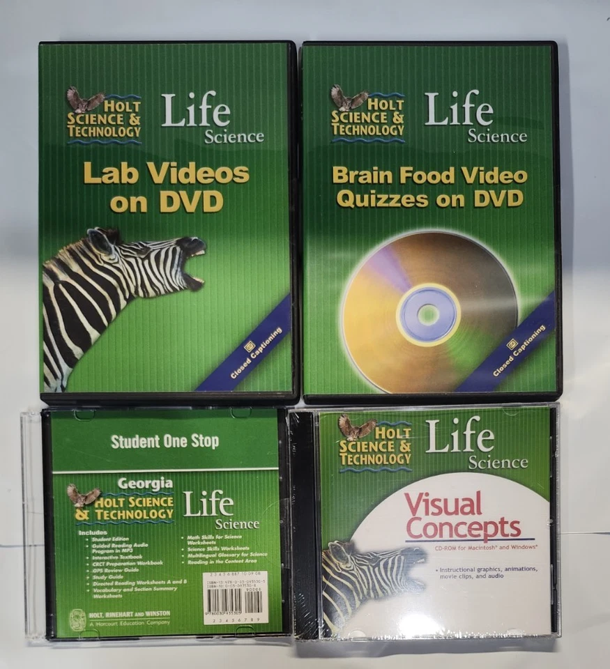 Holt Science & Technology / LIFE SCIENCE Lab DVDs + Student One-Stop CD-R - Image 1 of 4