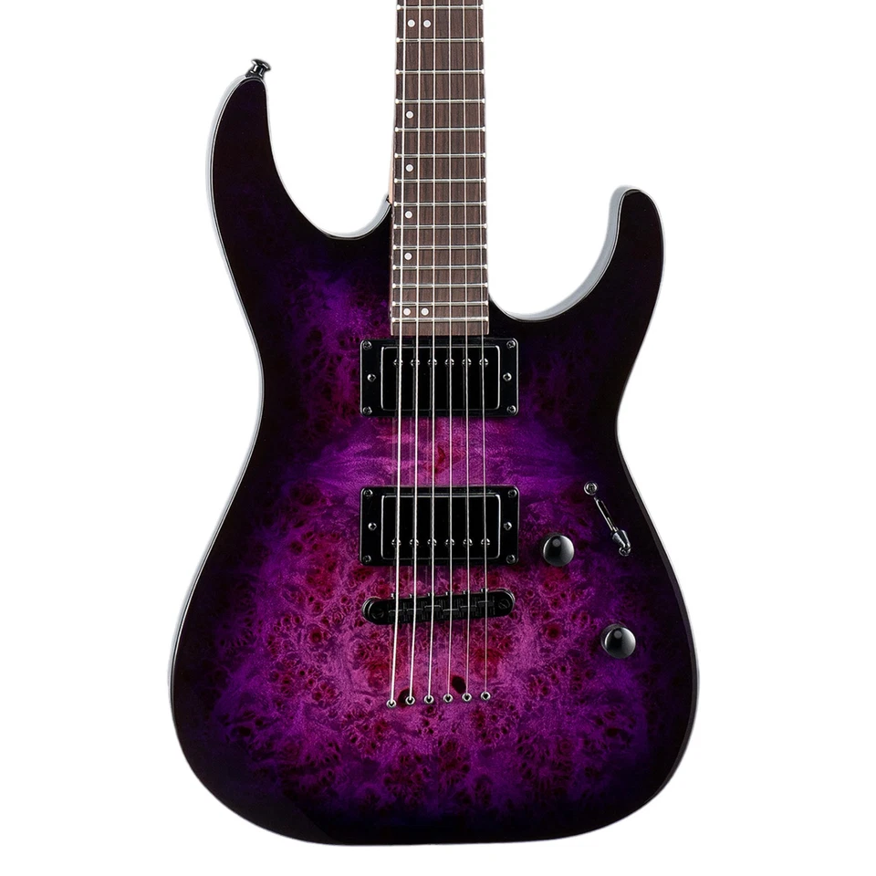 Guitarra Eléctrica ESP LTD M-200DX, Diapasón de Palisandro, NT Purple Burst Foto 1 de 3