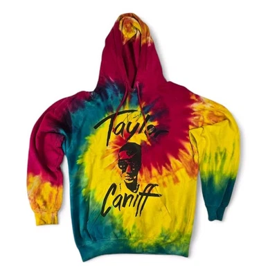Taylor Caniff Tye Dye Hoodie Small Autographed Signed YouTube Pullover  - Image 1 of 4