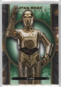 2022 Topps Star Wars Masterwork Green 32/99 C-3PO #13 1cc7 - Picture 1 of 3
