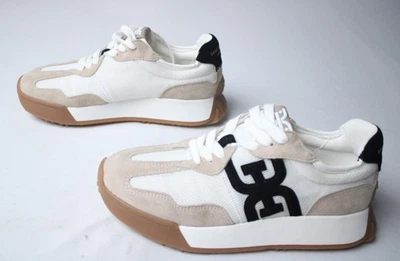 Tênis Feminino Sam Edelman Langley NC3 Branco/Castanho/Preto Camurça EUA 6 (Reino Unido 3.5/UE 36) - Imagem 1 de 4