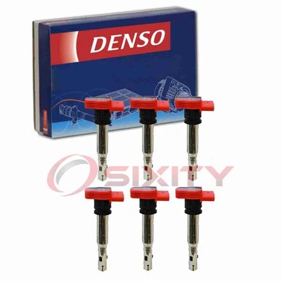 Bobinas de ignição direta Denso 6 peças para 2005-2017 Audi A6 Quattro 3.0L 3.2L V6 wx - Imagem 1 de 4