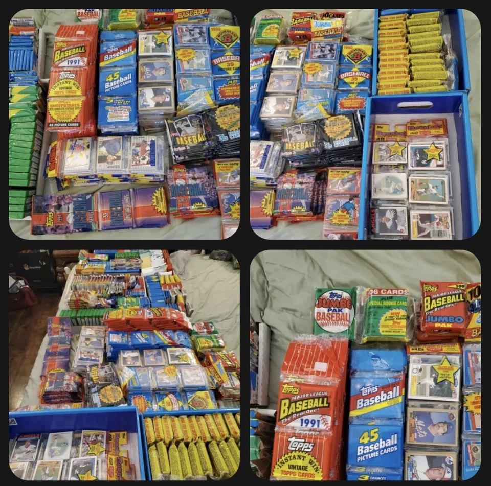 Tarjetas de béisbol personalizadas, paquetes, paquetes de recuerdos 1919-2000 Topps Donruss Fleer Foto 1 de 3